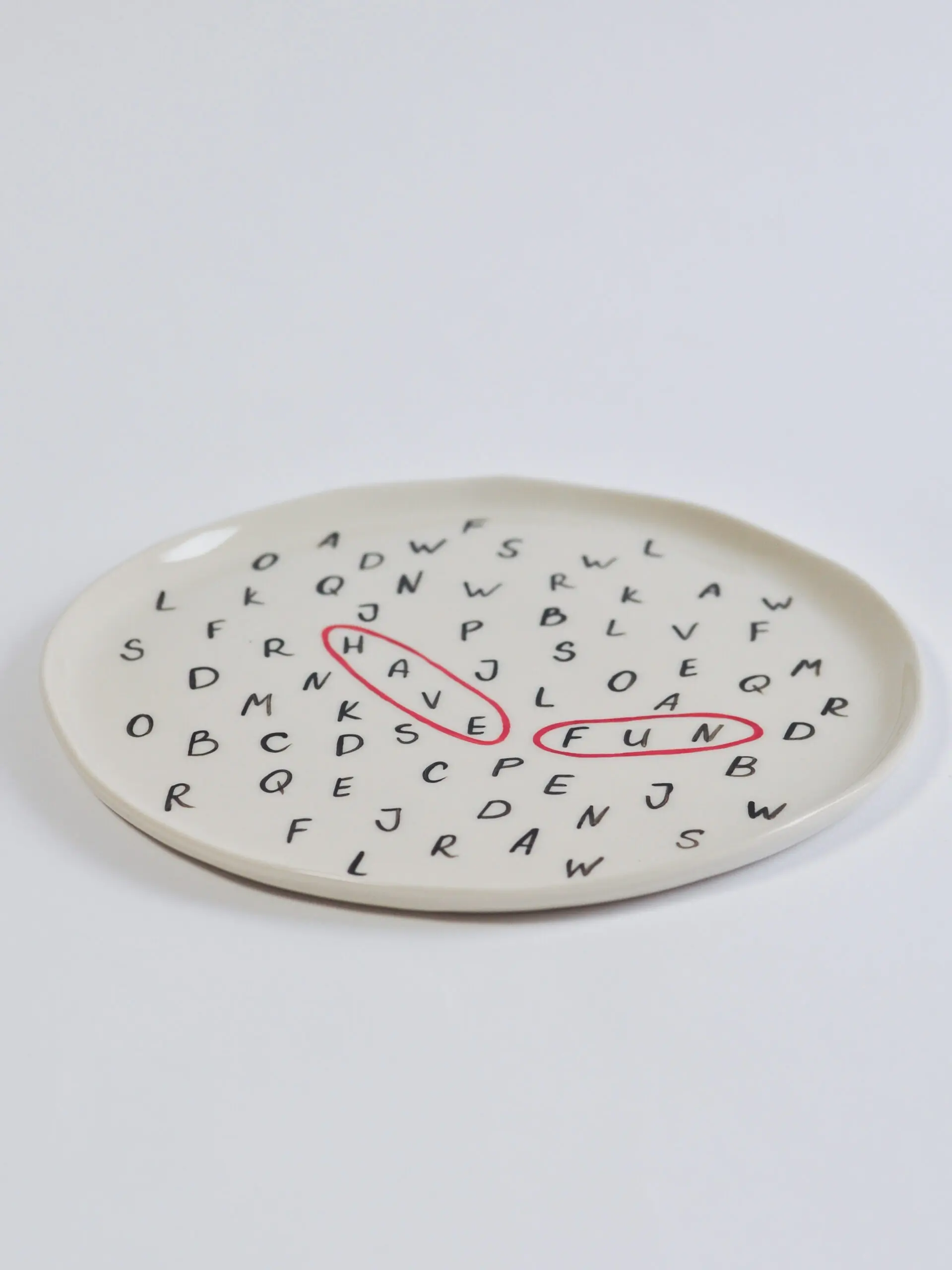 Moroz ceramics Большая тарелка «Алфавит.Have Fun», арт. A2BSK233MZ