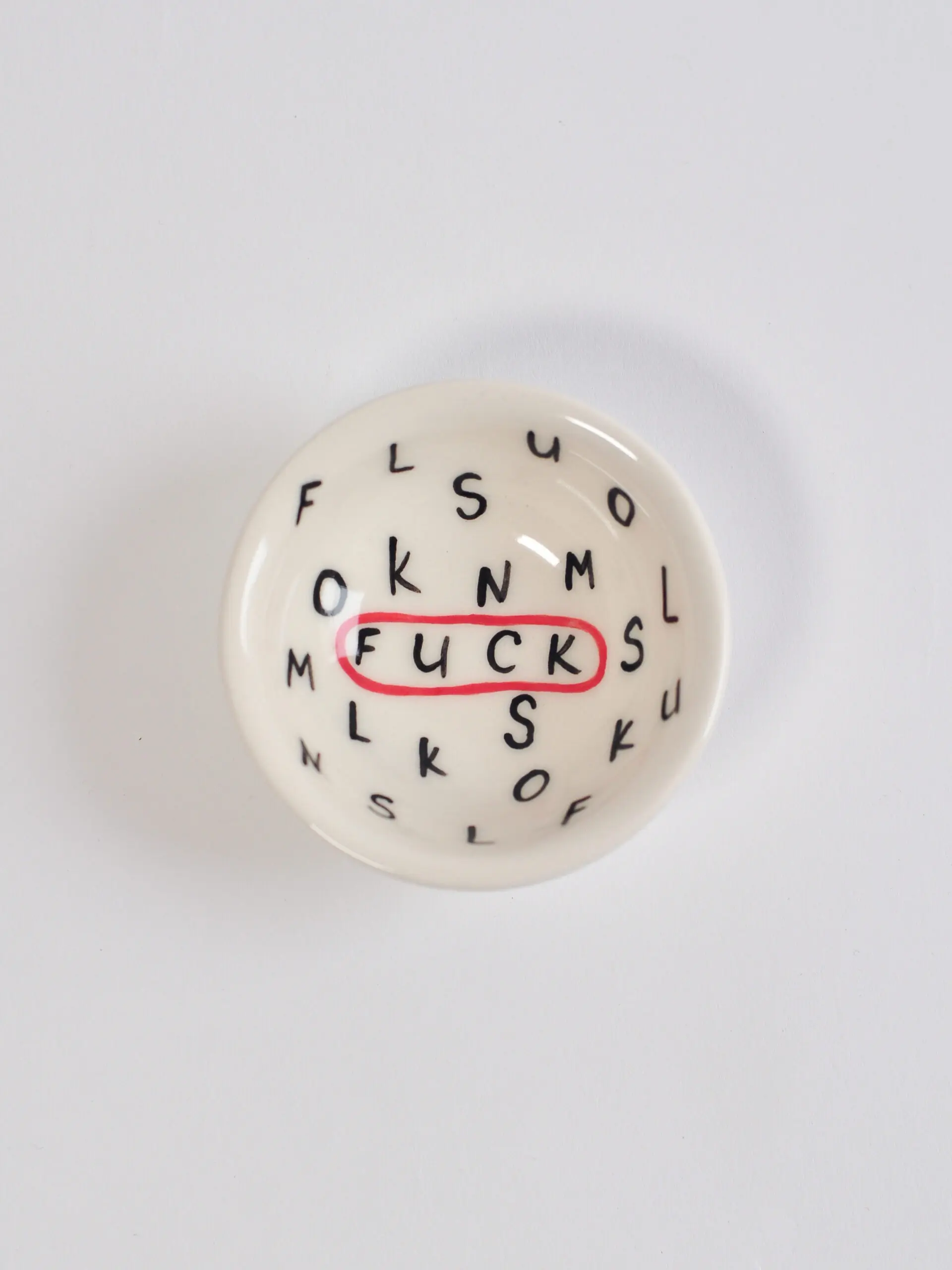Moroz ceramics Соусник «Алфавит.Fuck», арт. M1E248MZ