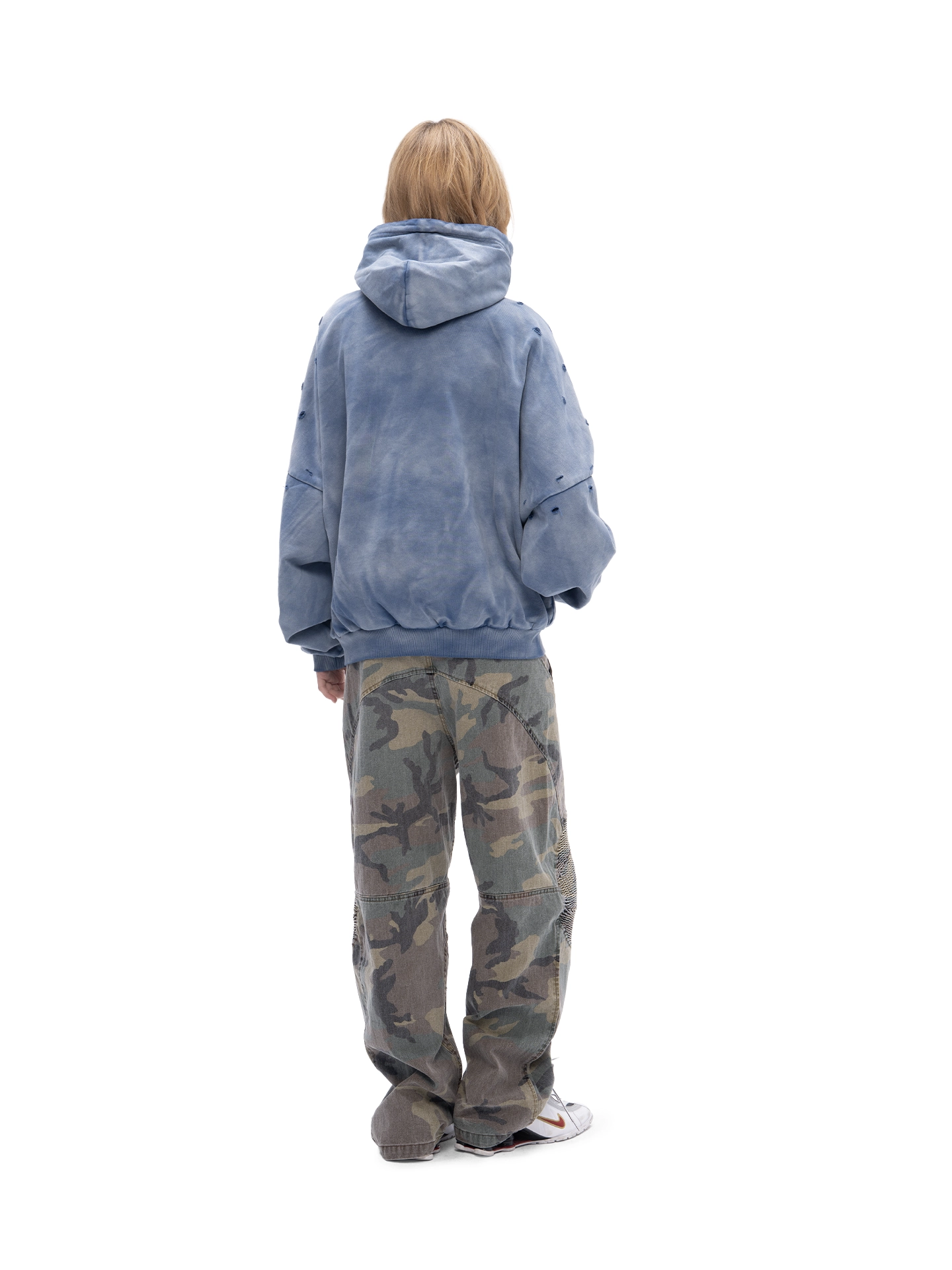 ABC DOUBLE SKIN HOODIE SEO (DIRTY BLUE) - ДВУХСЛОЙНОЕ ХУДИ SEO, арт. 00-449