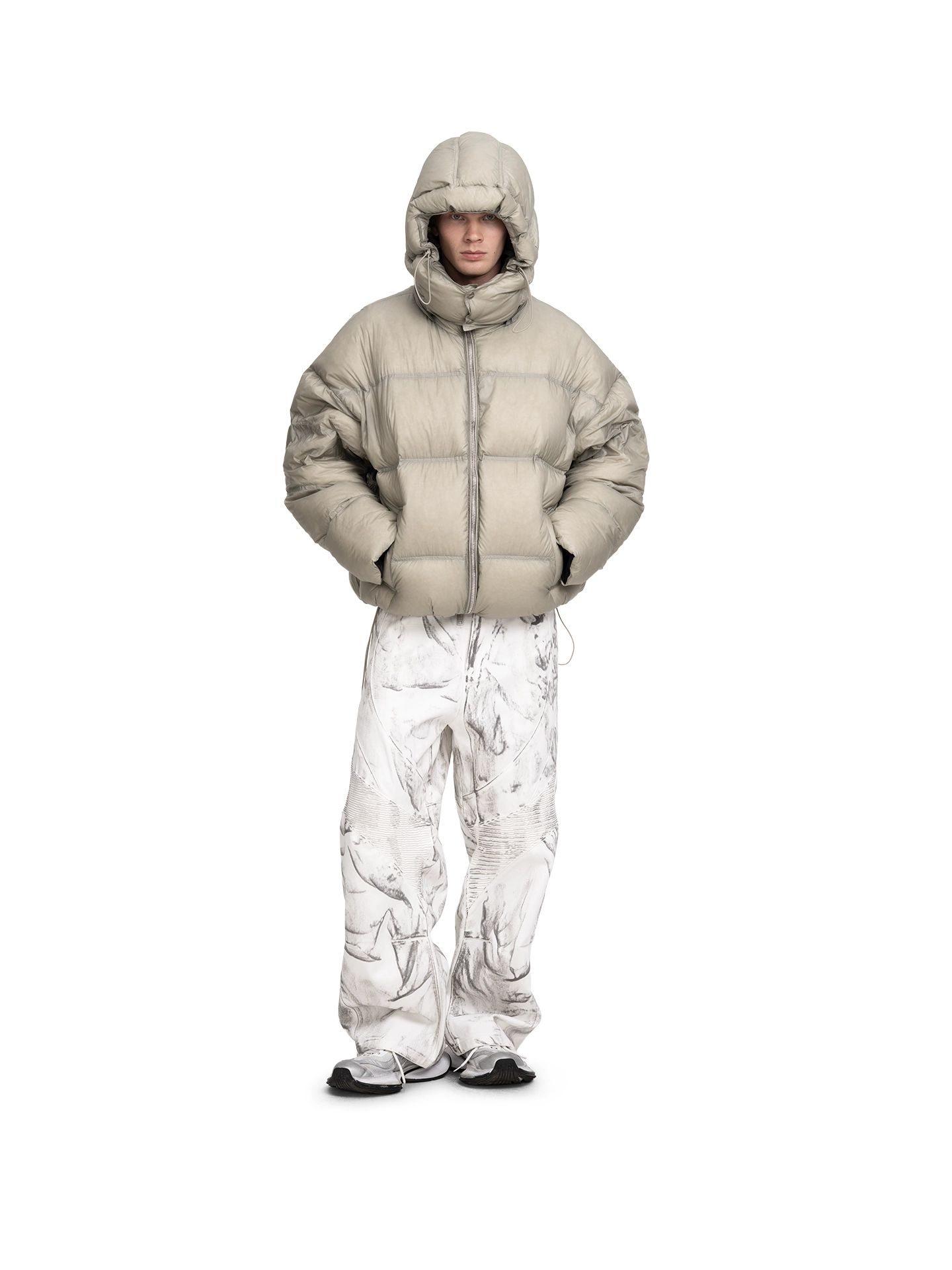 ABC DOWN JACKET MODULE (BEIGE-GREEN) - ПУХОВИК "МОДУЛЬ", арт. 00-308
