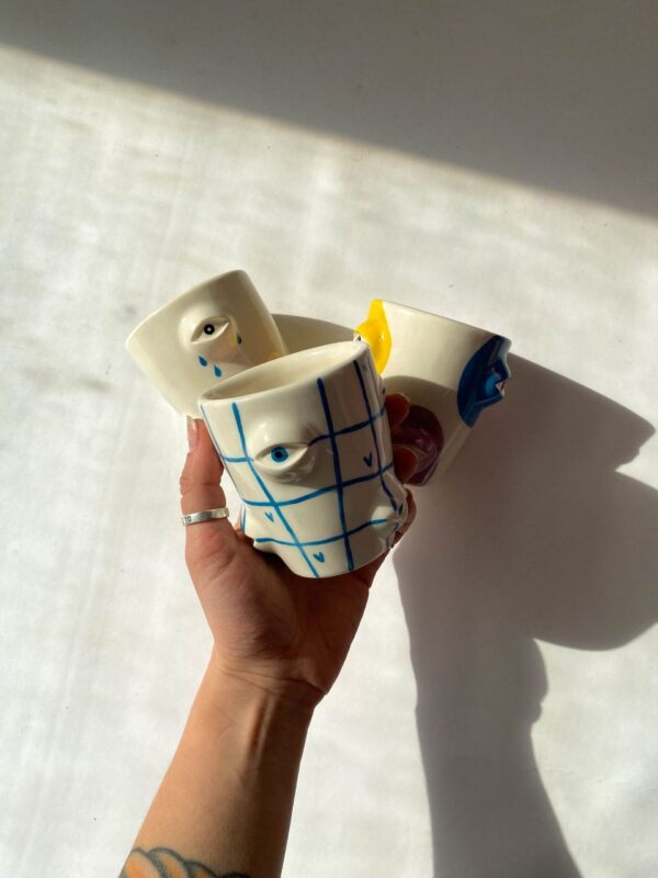 Moroz ceramics Маленький стакан «Eyes» с принтом, арт. 35635258