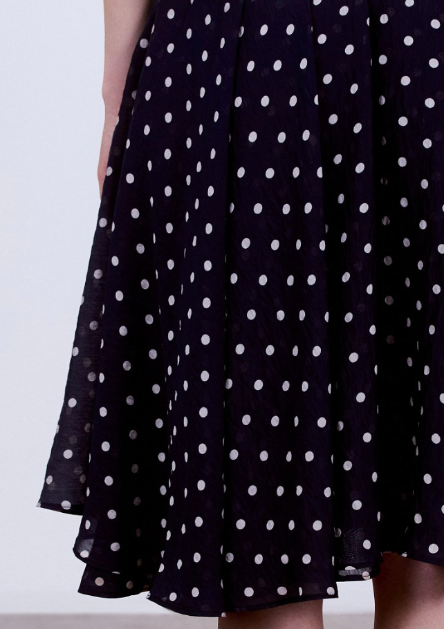 7dots СКАЙ Юбка летящая двойная, арт. 1379-черный-40-46