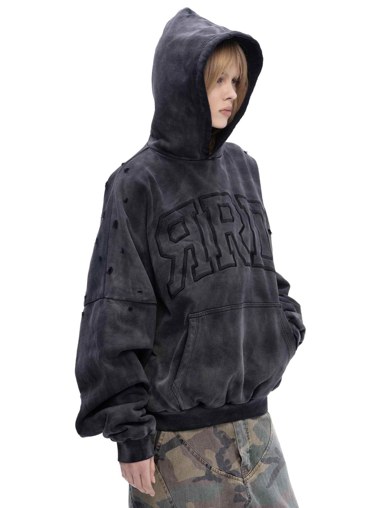 ABC DOUBLE SKIN HOODIE ЯRD (OIL) - ДВУХСЛОЙНОЕ ХУДИ ЯRD, арт. 00-439