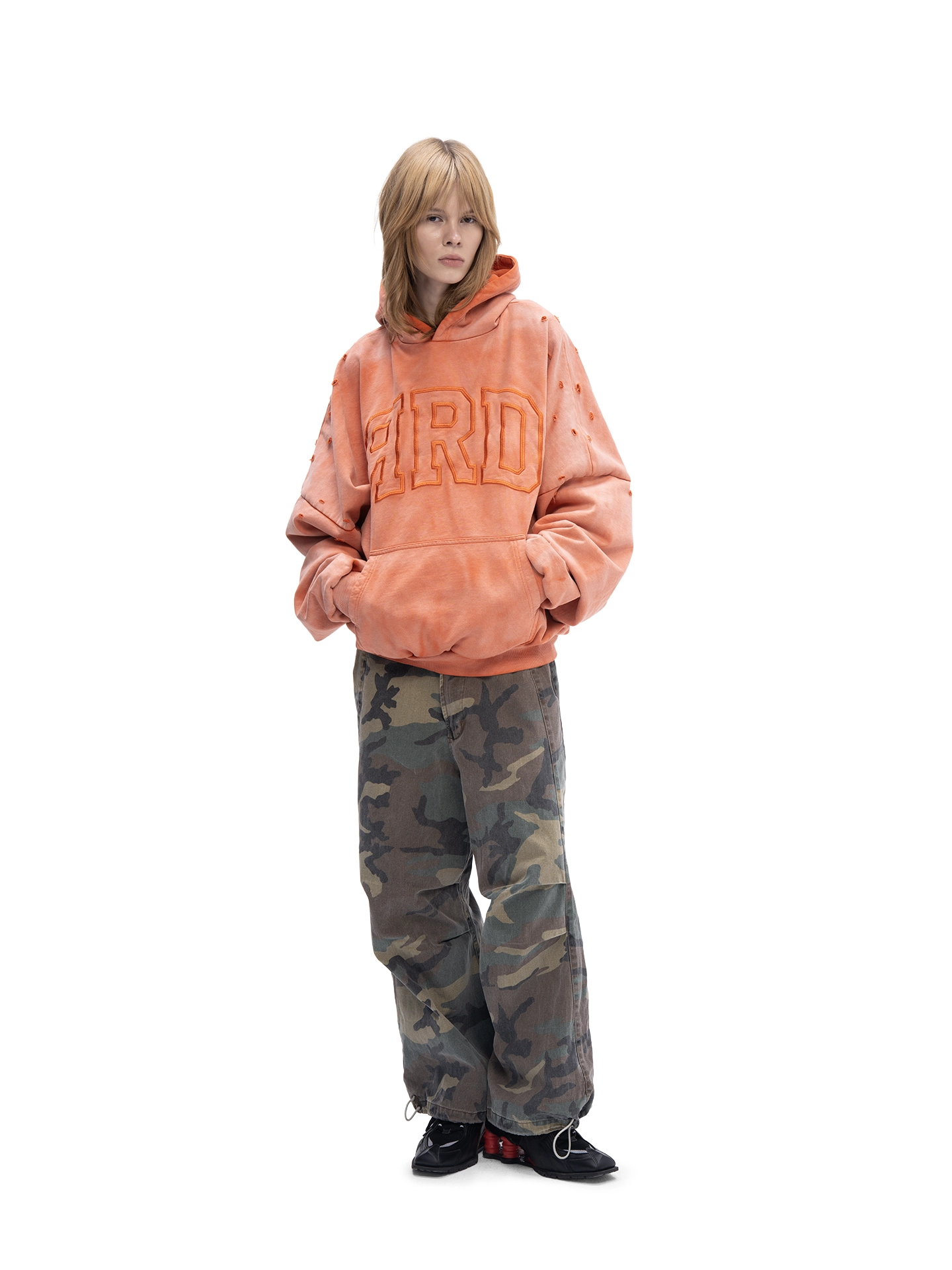 ABC DOUBLE SKIN HOODIE ЯRD (ORANGE) - ДВУХСЛОЙНОЕ ХУДИ ЯRD, арт. 00-444