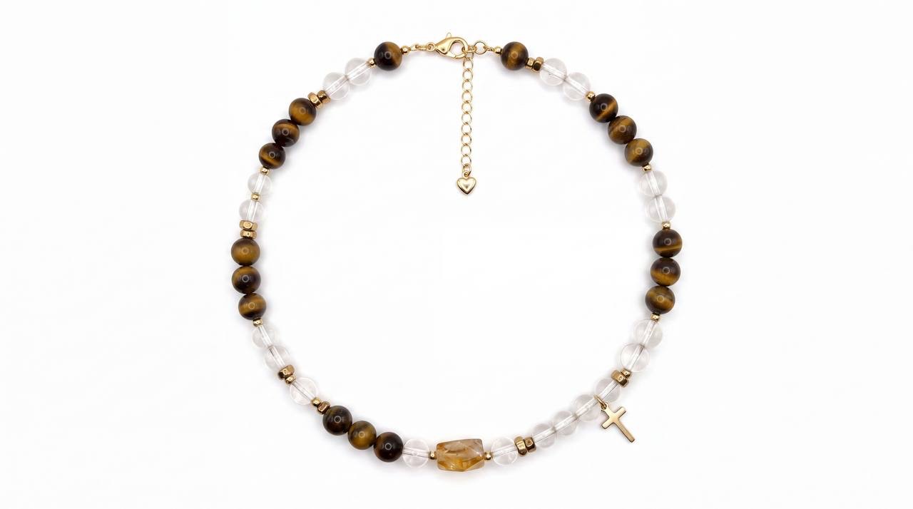 MOMENTS BEADS Колье "Янтарь", арт. Choker0109-59