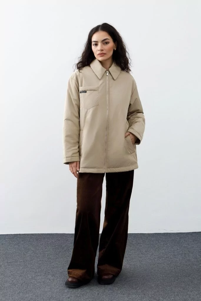ANNBRANND Куртка удлиненная из итальянской ткани, арт. SS2401