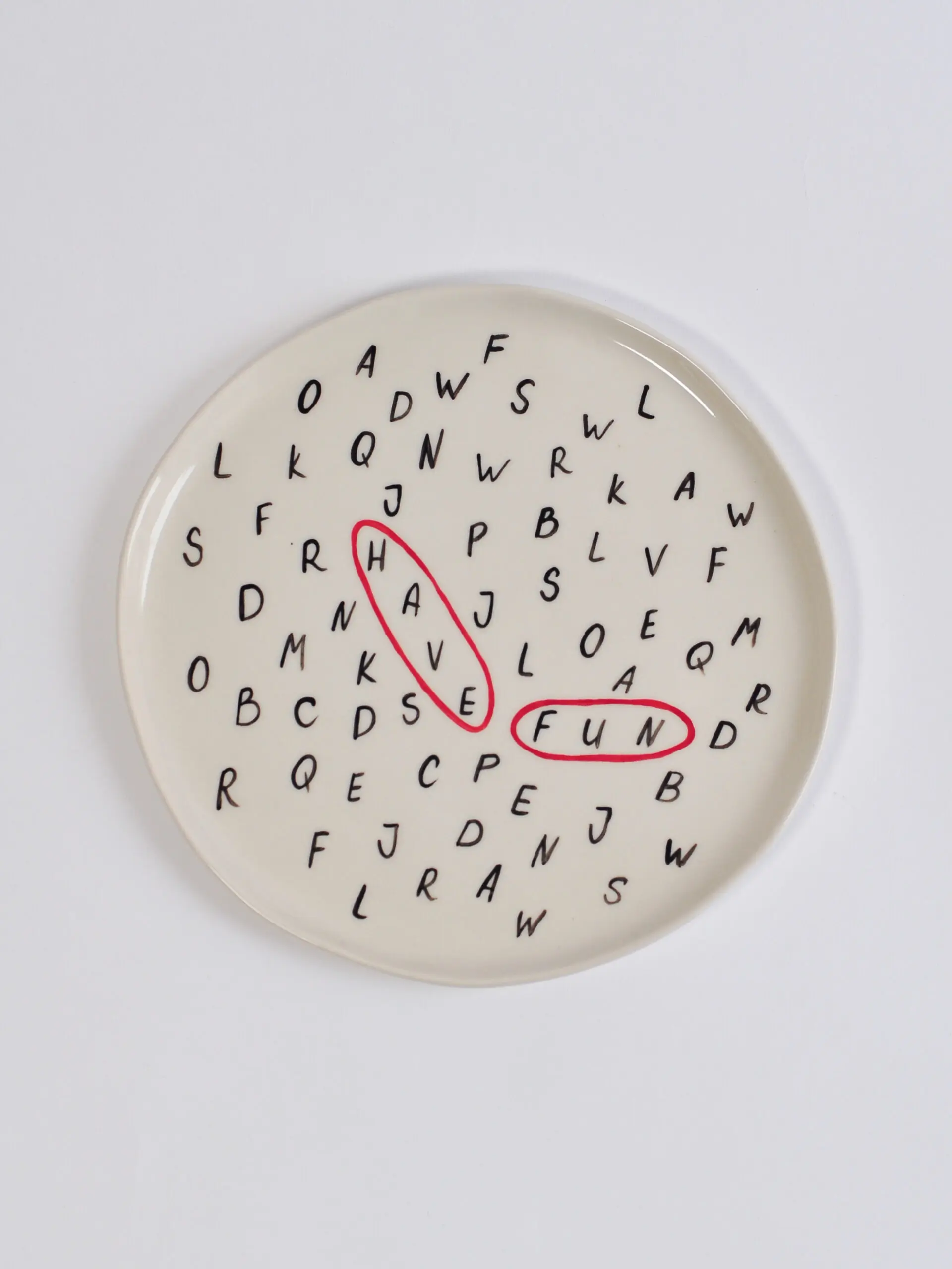 Moroz ceramics Большая тарелка «Алфавит.Have Fun», арт. A2BSK233MZ
