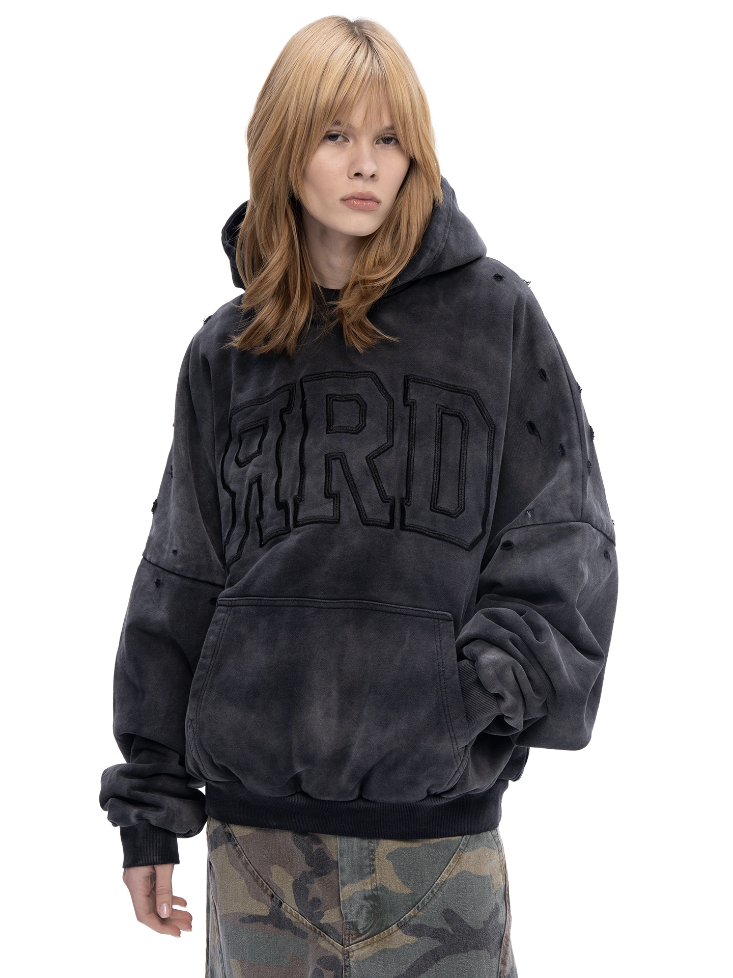 ABC DOUBLE SKIN HOODIE ЯRD (OIL) - ДВУХСЛОЙНОЕ ХУДИ ЯRD, арт. 00-439