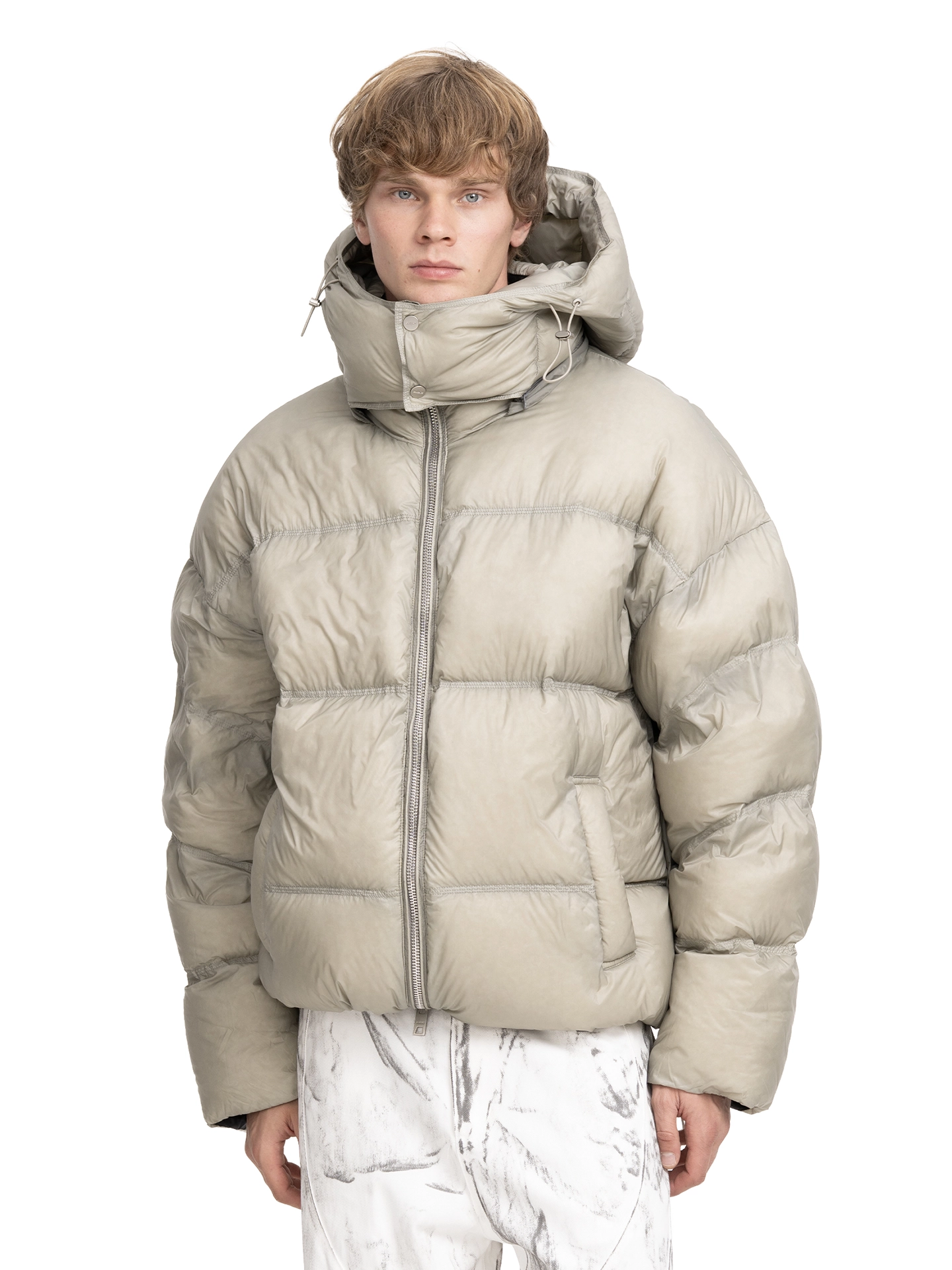 ABC DOWN JACKET MODULE (BEIGE-GREEN) - ПУХОВИК "МОДУЛЬ", арт. 00-308