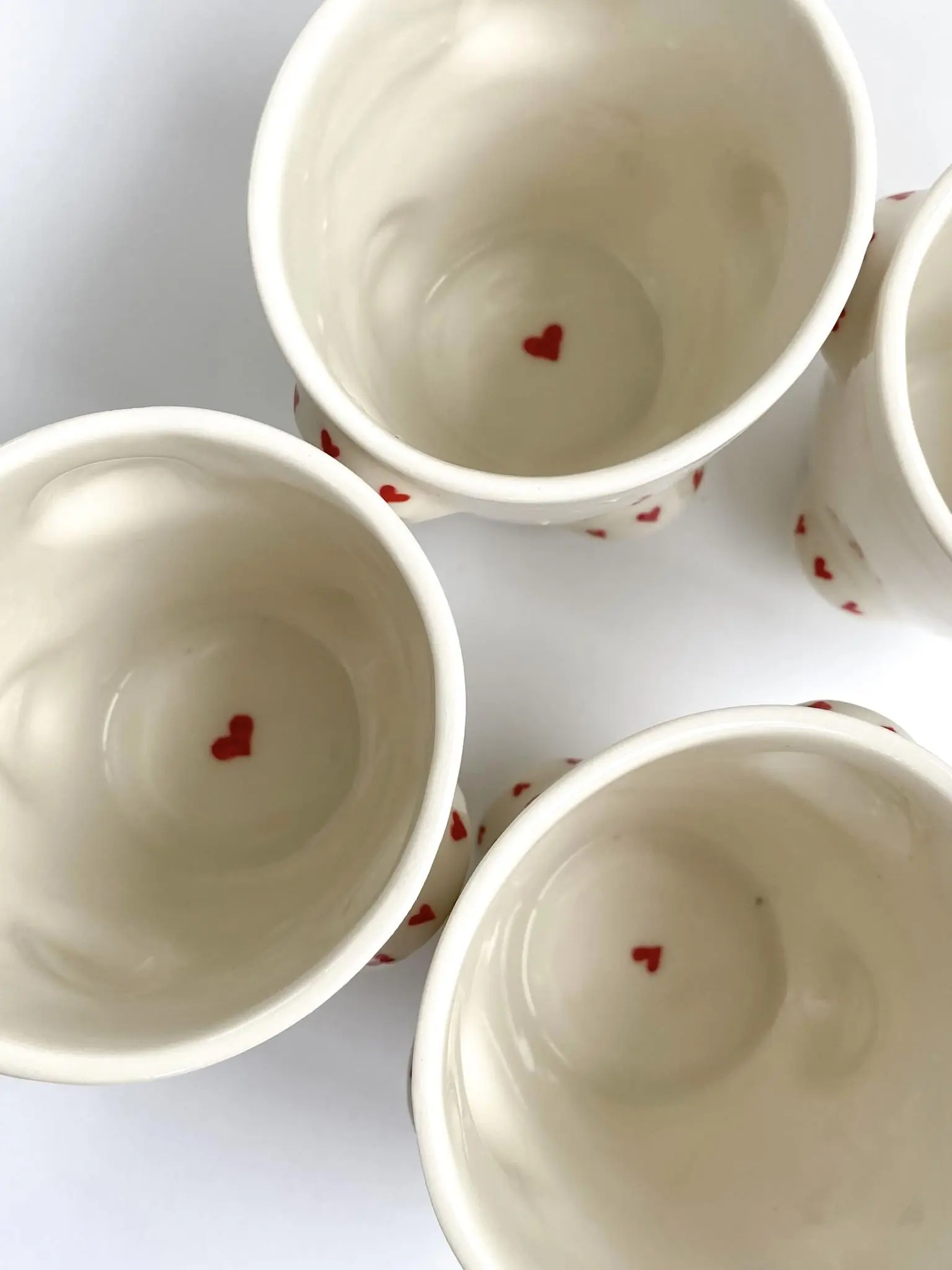 Moroz ceramics Маленький стакан «Eyes» с сердечками, арт. S1SGM246MZ