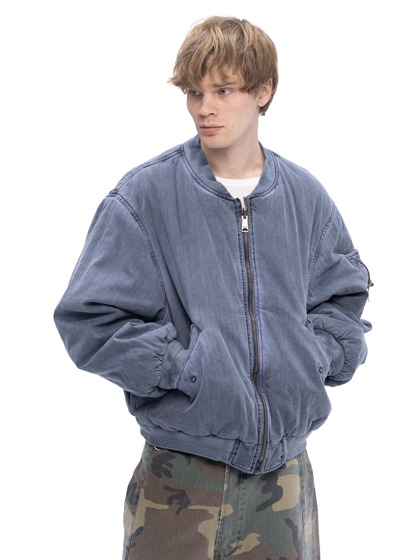 ABC DOUBLE-SIDED BOMBER (BLUE) - ДВУХСТОРОННИЙ БОМБЕР, арт. 00-397