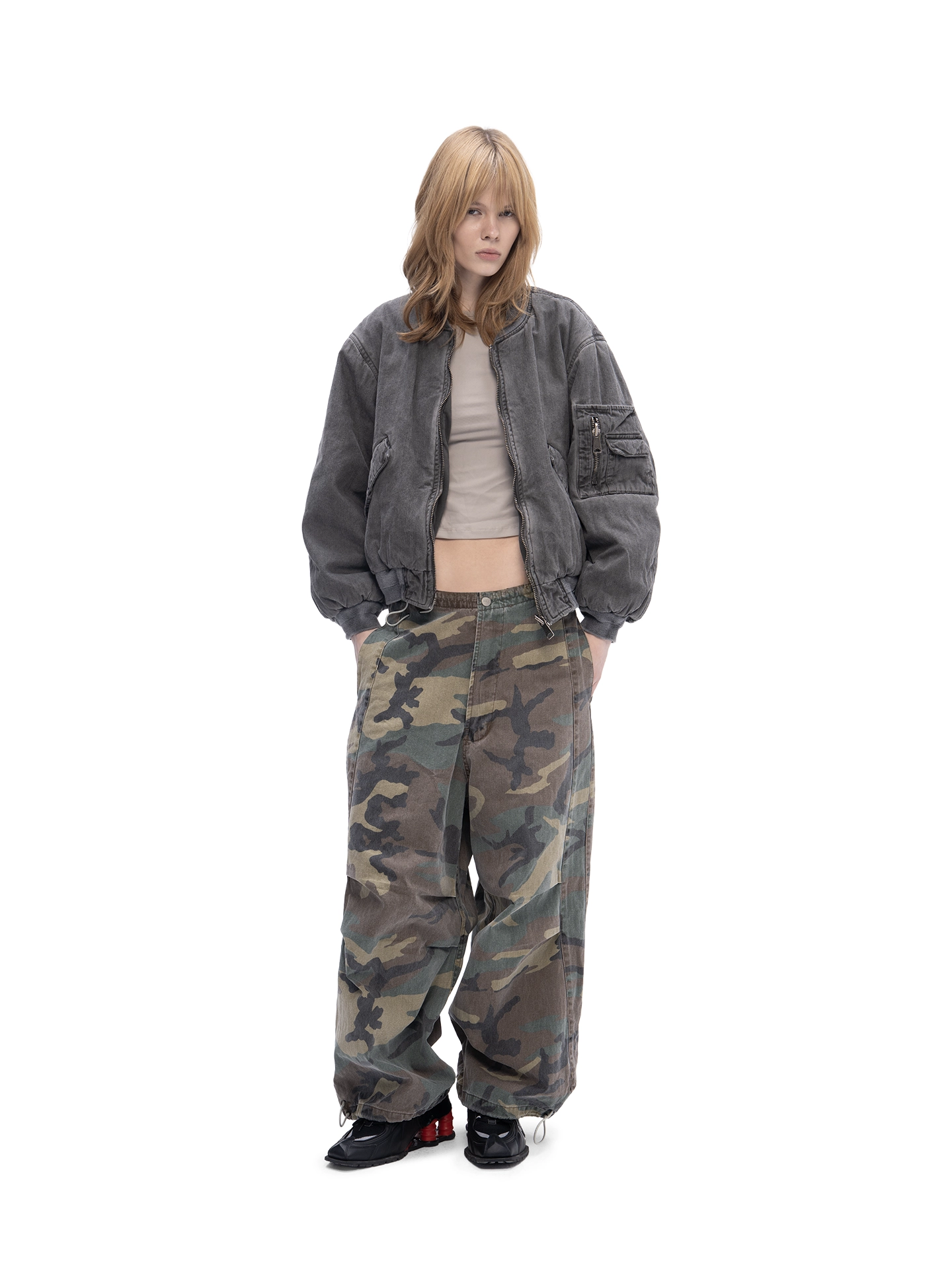 ABC DOUBLE-SIDED BOMBER (GREY) - ДВУХСТОРОННИЙ БОМБЕР, арт. 00-390