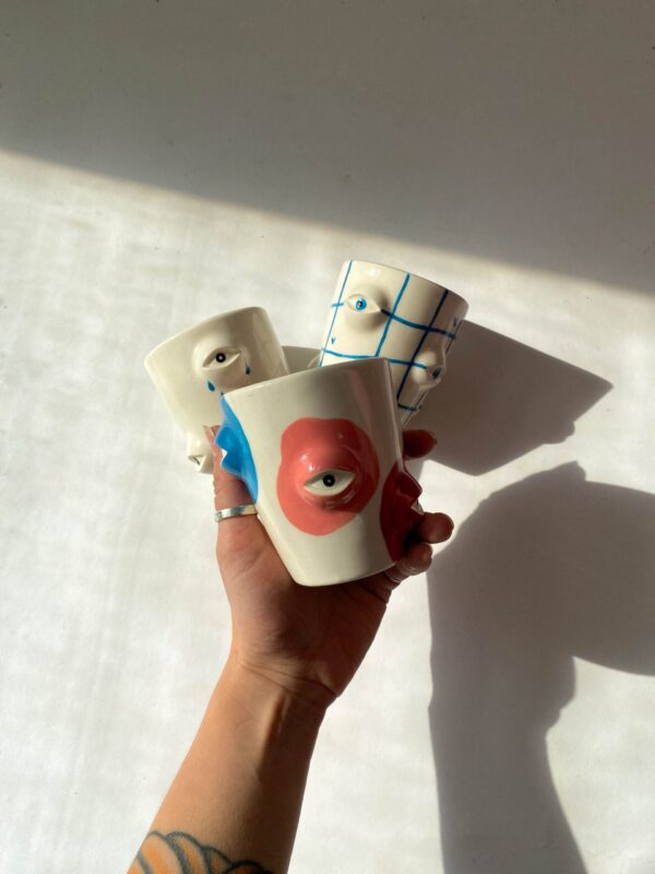Moroz ceramics Маленький стакан «Eyes» с принтом, арт. 35635258