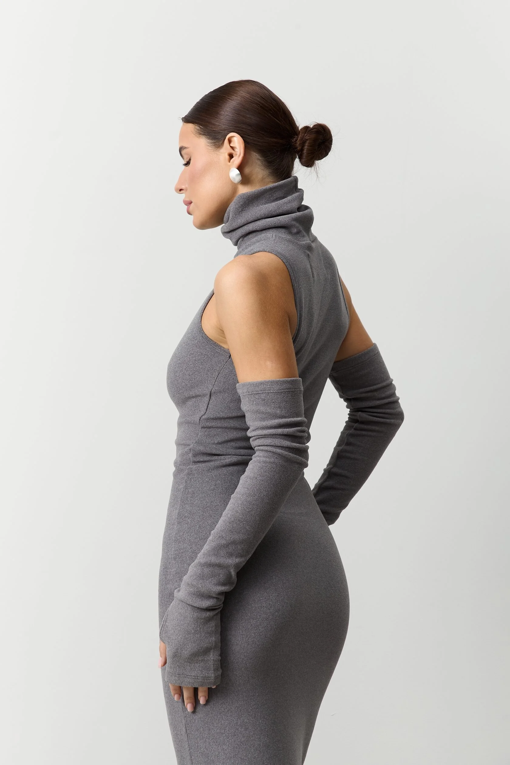 ELASTIC ПЛАТЬЕ COSH С ПЕРЧАТКАМИ МАКСИ, арт. ELA.COSH MAXI.SS25