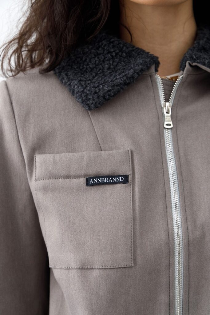 ANNBRANND Куртка утепленная из итальянского денима, арт. SS2408