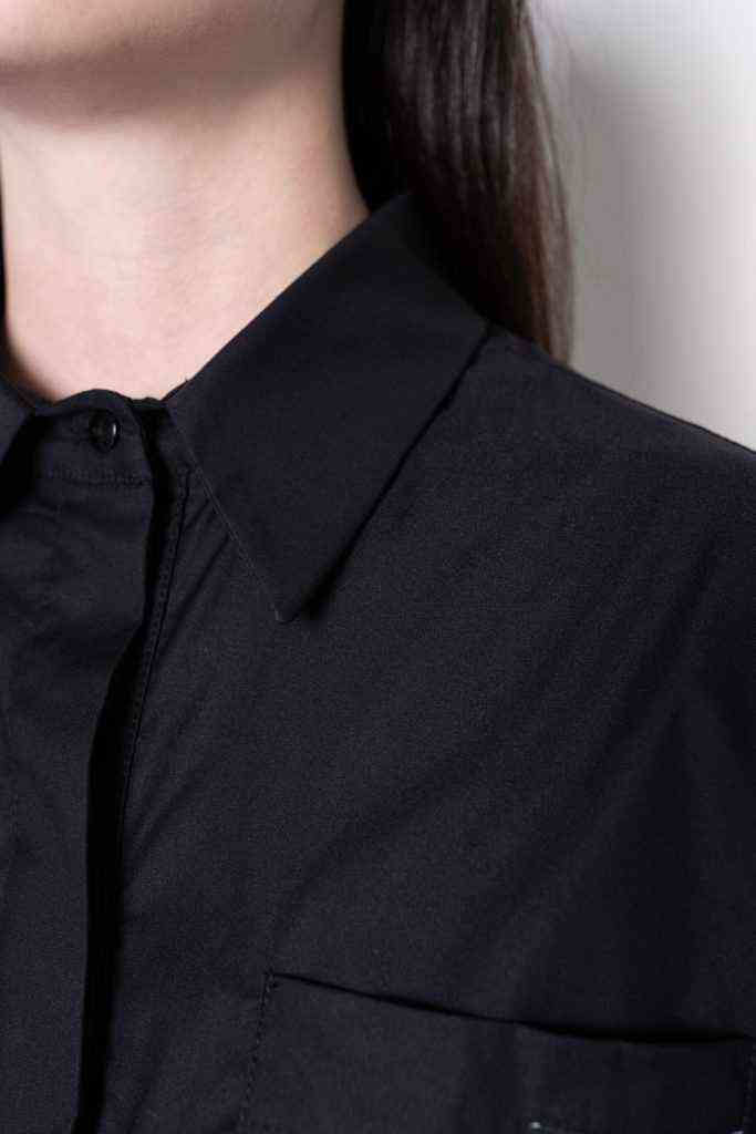 ANNBRANND Рубашка укороченная из итальянского хлопка, арт. FW2334