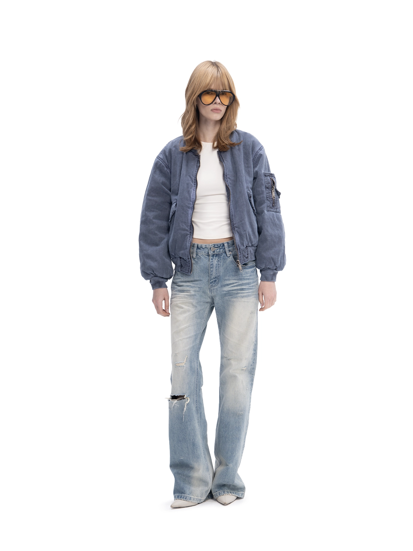 ABC DOUBLE-SIDED BOMBER (BLUE) - ДВУХСТОРОННИЙ БОМБЕР, арт. 00-397