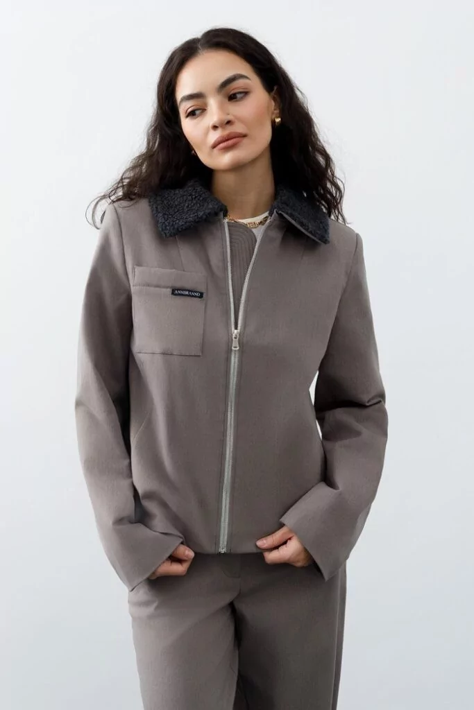 ANNBRANND Куртка утепленная из итальянского денима, арт. SS2408