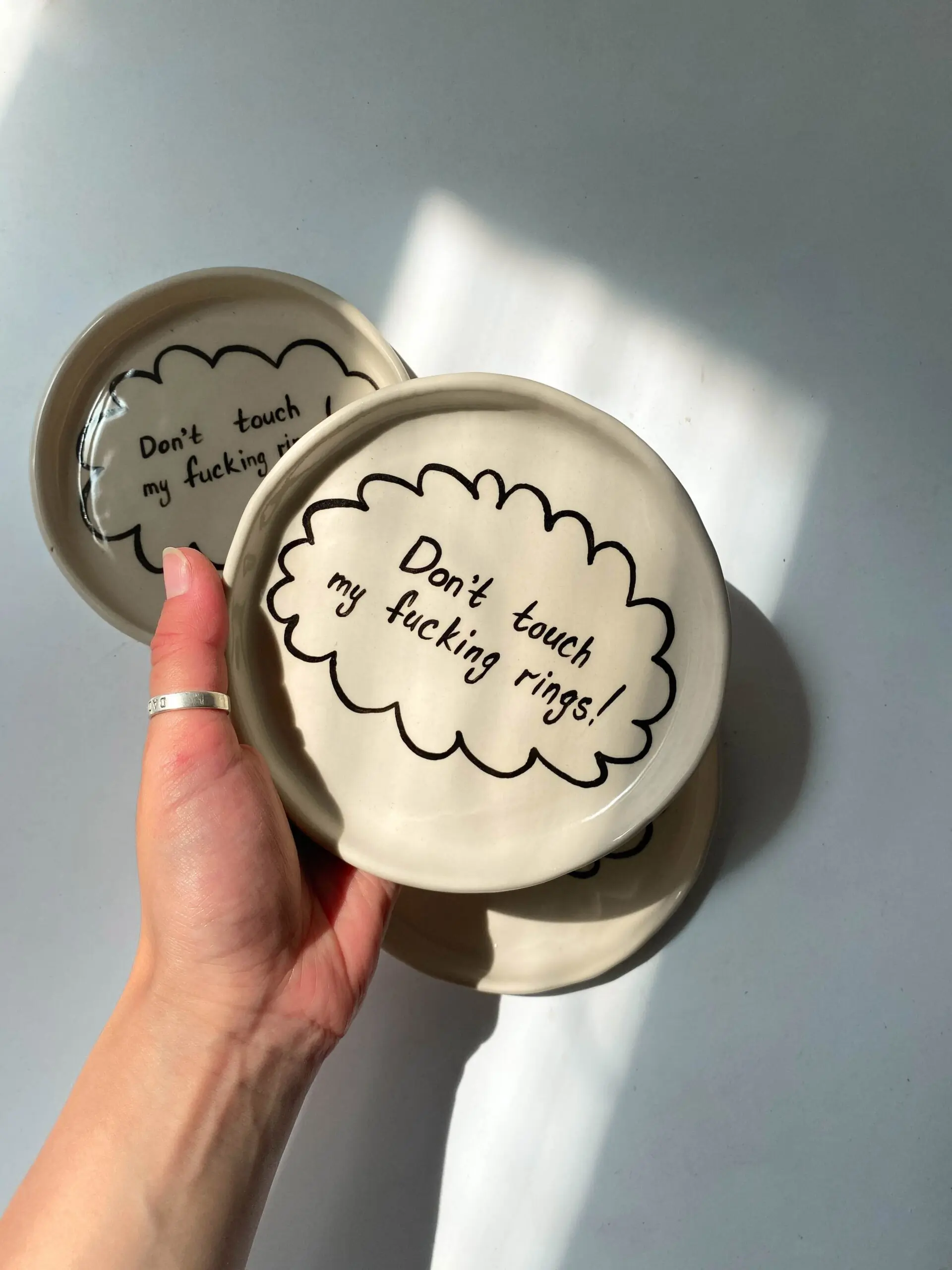 Moroz ceramics Тарелочка «My fucking rings», арт. T3MFR167MZ