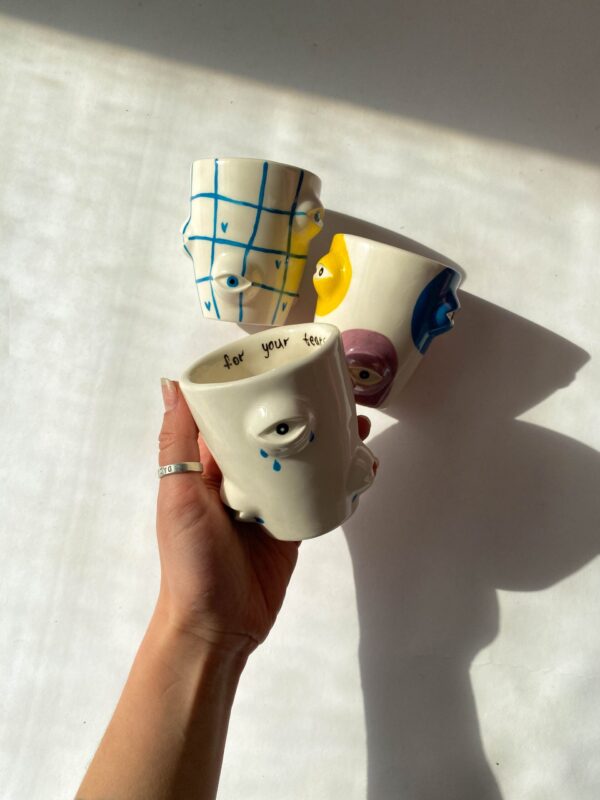 Moroz ceramics Маленький стакан «Eyes» с принтом, арт. 35635258