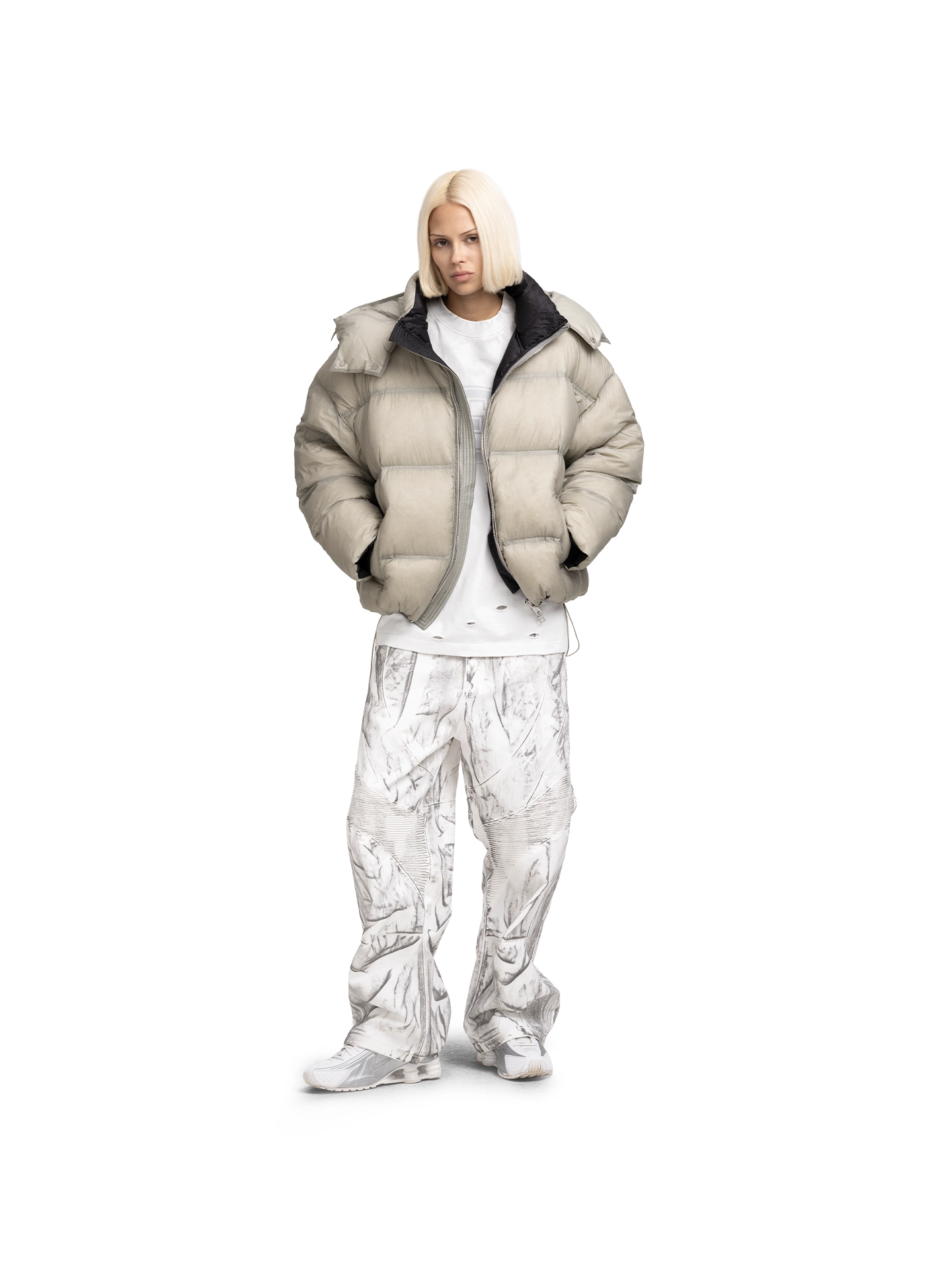 ABC DOWN JACKET MODULE (BEIGE-GREEN) - ПУХОВИК "МОДУЛЬ", арт. 00-308