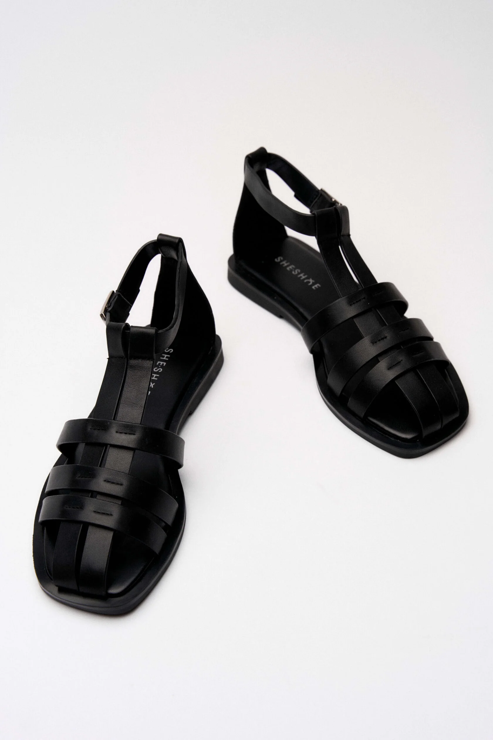 SHESHOE микрофибра Сандалеты жен кожа чер, арт. SH20366-WPU